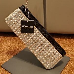 SR Squared Embellished Clutch